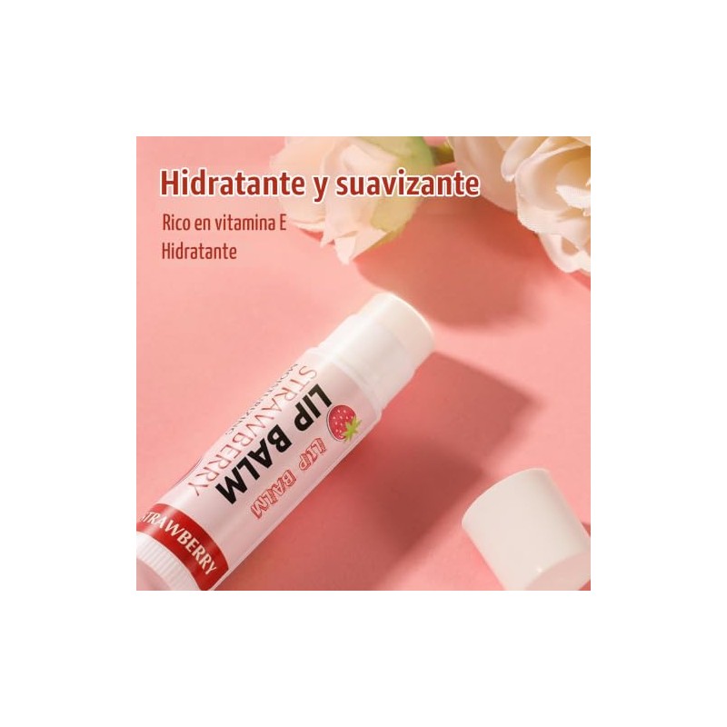 AZEN- Paquete de 24 bálsamos labiales, bálsamo labial natural a