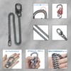 [Ahiller] Men's Wallet Chain, Double Locking Key Chain with Tungsten