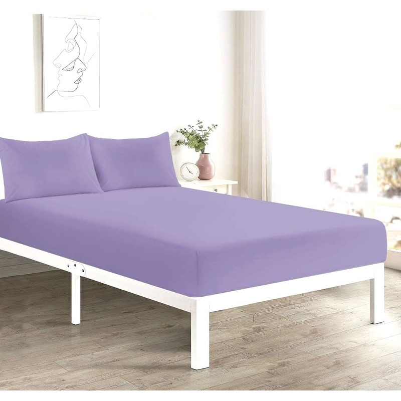 Extra Deep 40cm Fitted Sheets Easy Care Polycotton Cotton Rich