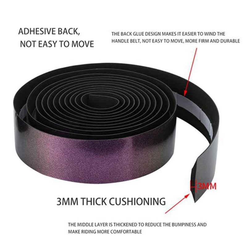 Daiilg Bike Handlebar Tape Reflective High Viscosity Non-Slip Bicycle Bar