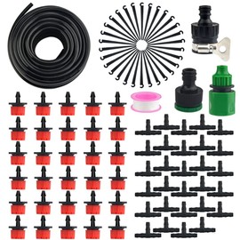 WMYCONGCONG Automatic Watering Set, 82 Ft/25M Hose, Irrigation System, Drip Nozzle, Water Supply System, Drip Sprinkling Irrigation, Water Supply System, Automatic Watering Tool, Watering Hose, For