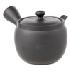 Tokonameyaki Teapot by Aoyama, Black Line Pattern, 600ml, Refreshing Strainer,
