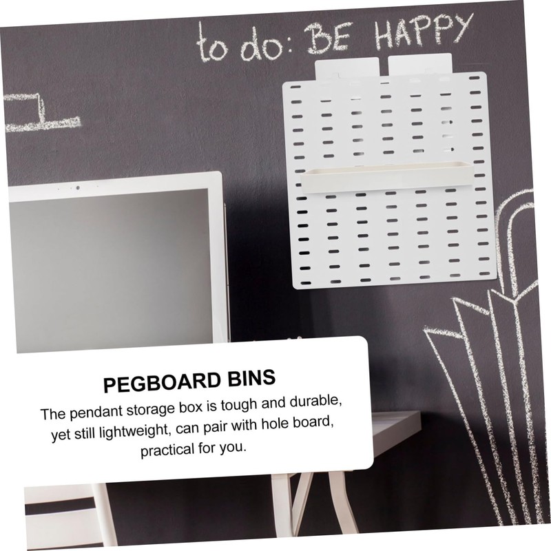 Ciieeo 1pc Multi Function Pegboard Storage Box and Lightweight Organizer