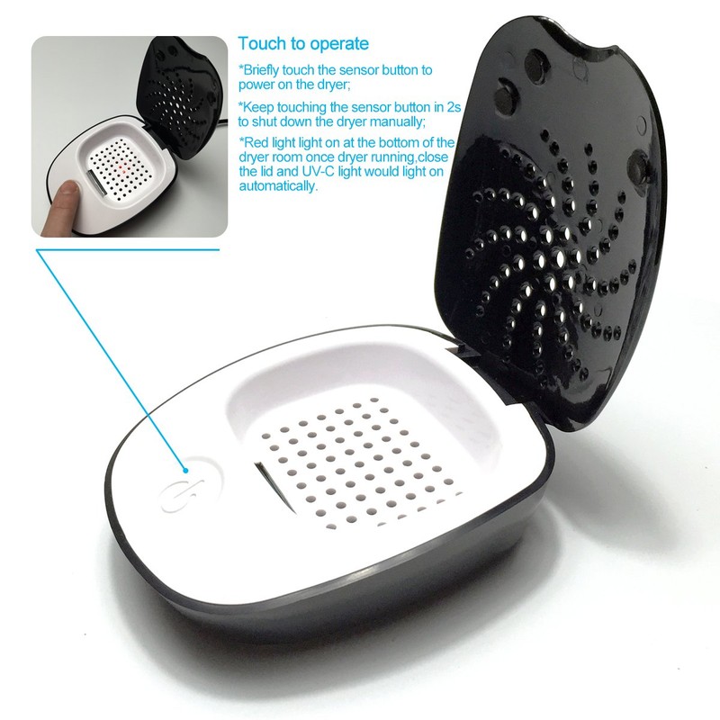 Portable USB Electric Dehumidifier Hearing Aid Dryer,Temperature Range 104-122 Degree,Energy-efficient