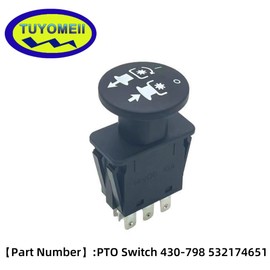 TUYOMEII PTO Switch 430-798 532174651 Fit for Ferris Snapper Simplicity 5022180 Murray 6201316MA 94927 94927MA Scag 483957 481687 483162 Rotary 13248,Scag Pto Switch