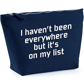 Hippowarehouse I haven't been everywhere but it's on my list printed make up cosmetic wash bag 18x19x9cm