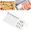 Sublimation Cosmetic Bag Blanks Set DIY Thermal Transfer Blank Cosmetic