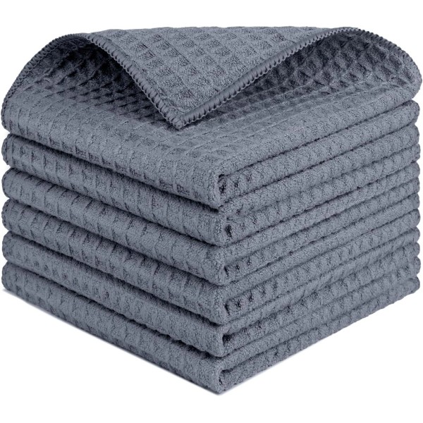 Does Not Apply 6 Pack Waffle Weave Microfiber Cleaning Cloths