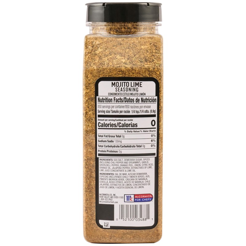 McCormick Grill Mates Mojito Lime Seasoning, 27 oz - One