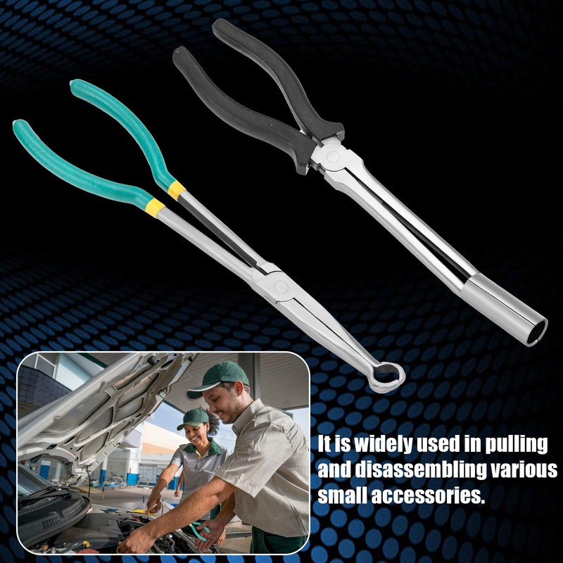 2pcs Spark Plug Puller Tool, Sleeve- & Round-Type Spark Plug