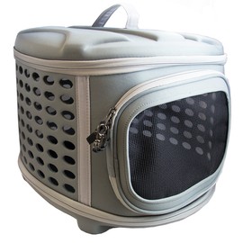 Pet Magasin Hard Cover Collapsible Cat Carrier - Pet Travel Kennel with Top-Load & Foldable Feature for Cats, Small Dogs Puppies & Rabbits