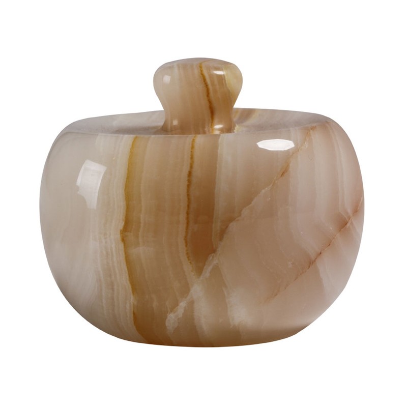 Yuchengstone Set of 2 Apple Jade Paperweight Decorative Element Natural