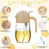 Wondora 2 Stücke2 in 1 Ölsprüher für speiseöl, Oil Dispenser