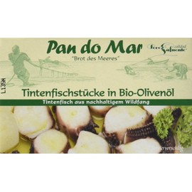 Pan do Mar Squid Pieces in Organic Oil Oil 120g