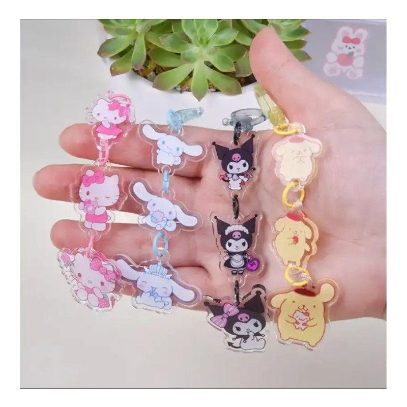 Sanrio Llavero Acrilico Cinnamoroll Melody Kuromi Pochacco