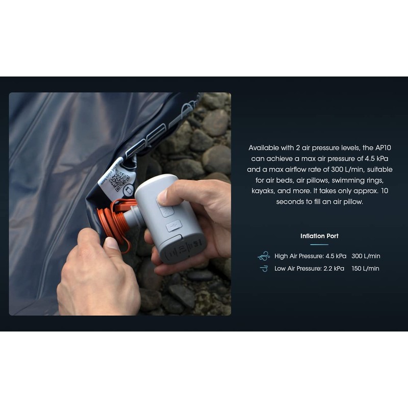 Nitecore AP10 Electronic Air Pump with LED Light