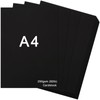 Meiikun 30 Sheets Black Cardstock, A4 Card Stock 250 GSM,