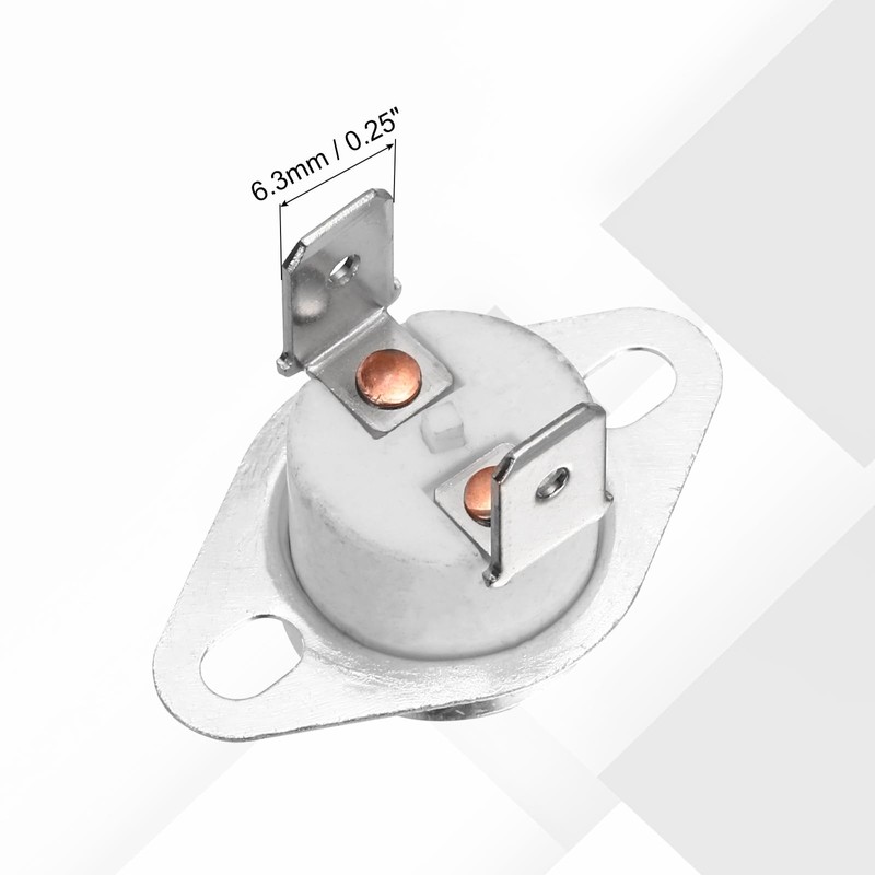 uxcell 2 Pcs KSD301 Thermostat 110°C/230°F 30A Normally Closed N.C