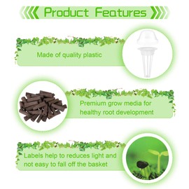 160 Pcs Seed Pod Kit for AeroGarden, Suitable for Hydroponics Growing System for a Variety of Plants, Outdoor and Indoor Hydroponics Supplies
