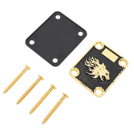 Electric Guitar Neck Plate,Zinc Alloy Guitar Neck Connecting Plate Protective Guitar Neck Board Replacement with Screws Hardware for Electric Guitar (GV121)