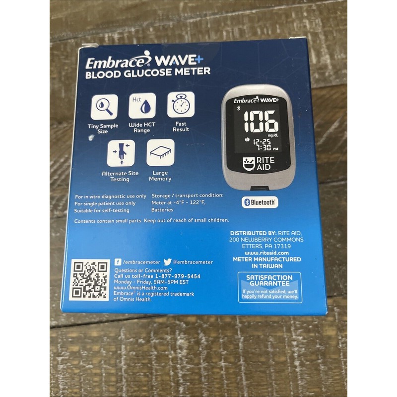 Embrace Wave Self Monitoring Blood Glucose Meter