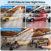 LED Garage Light Bulb with Camera, 2 in 1 Floodlight
