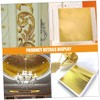 TEHAUX Edible Foil Sheets 100pcs Imitation Leaf Sheets Craft Foil