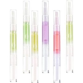 Genérico Aceite para cutícula, aceite uñas, ablandador de cutícula, 6 unidades, extracto vegetal, hidratante transparente, para tienda de manicura y salón de uñas Varios estilos