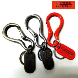 Universal Overalls Key Chain (Brand Logo/Simple), Brand (Easy to Put on and Remove, Durable, Unisex), Genuine UV188MP (Black), Black, Free size