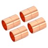 PATIKIL 5/8 Inch ID Straight Copper Coupling, 4 Pack Sweat