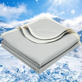 PHF Double Cooling Blanket Single Size for Hot Sleepers, Double Side Arc-Chill Q-Max>0.5 Cooling Blanket for Night Sweats, Keep You Cool All Night, 130 x 150cm, Grey