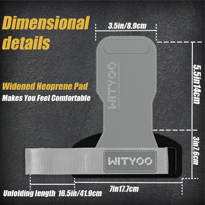 Weight Lifting Wrist Strap, Weightlifting Grip Strap for Gym Deadlifts,