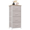 Somdot Tall Dresser for Bedroom with 4 Drawers, Storage Organizer