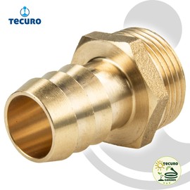 Tecuro hose nozzle (suction cup) – brass-untreated