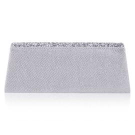 Damara Women Dazzling Crystal Trim Classic Clutch Cocktail Bag,Gold