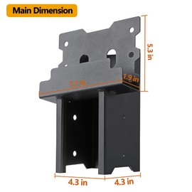 Toriexon Deer Stand Brackets, 4 X 4 Brackets for Deer Stand with Powder Coated, Elevator Brackets Heavy-Duty for Outdoor Platforms, Deer Hunting Stands, Shooting Shacks, and Tree Houses