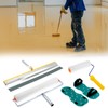 QWORK Self-Levelling Cement Tool Kit, Floor Construction Roller Spike Shoes,