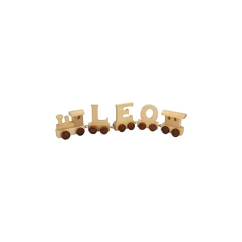 Wooden Train Letters Train Train Train Train Train Wagon A-Z