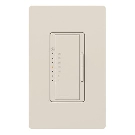 Lutron Maestro Countdown Timer Switch for Fans and Lights, Timer Switch for Lights, 3A/150-Watt LED Bulbs, Single-Pole/Multi-Location, MA-T51MN-LA, Almond