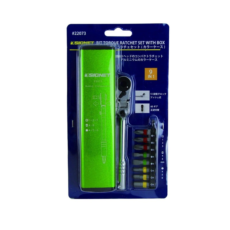 Signet 22073 Mini Ratchet 60 Gear Flex Head Type Flex