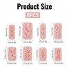 Gaomumu 8PCS Leaf Clay Stamps, Reusable Press Embossing Tools, Delicate