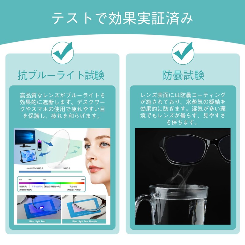 NECPLUS Safety Glasses Japan Inspection Anti-Pollen Glasses Blue Light Blocking