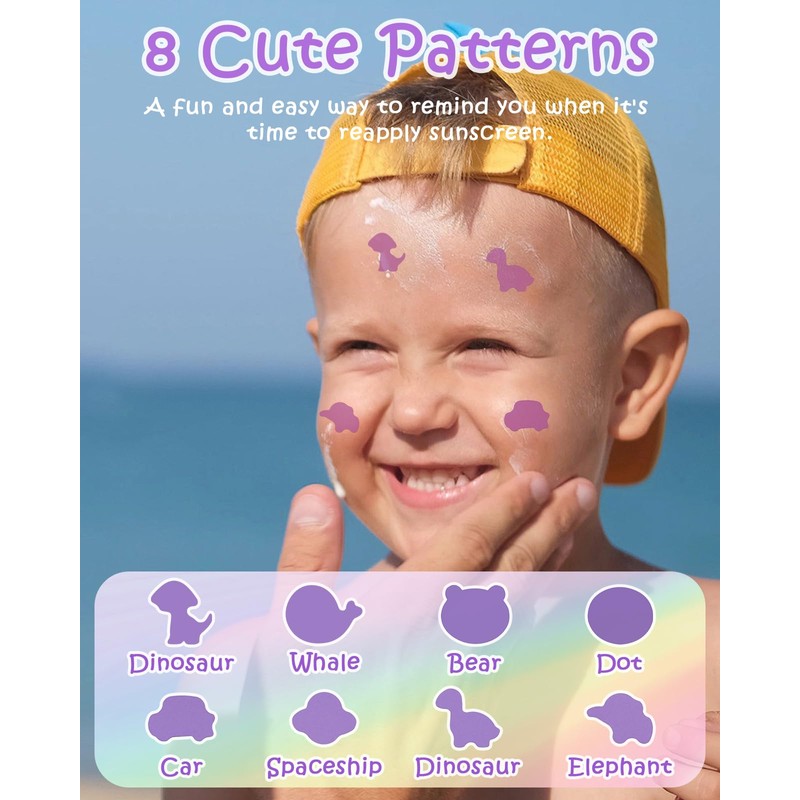 UV Detection Stickers for Sunscreen - 160 Count UV Detection