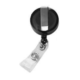 Caroline's Treasures CJ1011-JBR Letter J Initial Monogram - Blue Swirls Retractable Badge Reel, Belt Clip, Multicolor