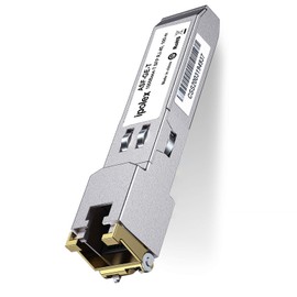 ipolex 1000Base-T SFP Module, 1.25G SFP-T, SFP to RJ45 Optical Transceiver, Compatible with Cisco GLC-T/SFP-GE-T, Meraki MA-SFP-1GB-TX, Netgear, Ubiquiti UF-RJ45-1G, Mikrotik, Intel, D-Link