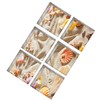 Yardwe Pack of 6 Non-Slip Stickers Beach Pattern Bathroom Pedal