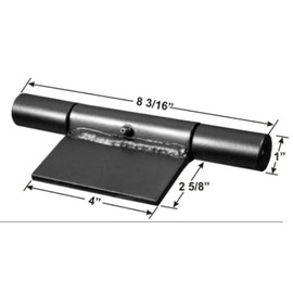 Dump Trailer Drop Down Swing Away Door Gate Hinge 1/4″ Steel Unfinished Weld on Application w/Grease Fitting. Welded in pin to Prevent Falling Out.
