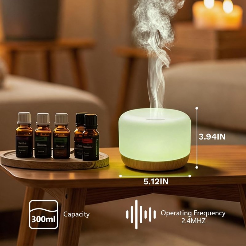 YINBAOGE Essential Oil Diffuser,Ultrasonic Cool Mist Humidifier with 2 Mist