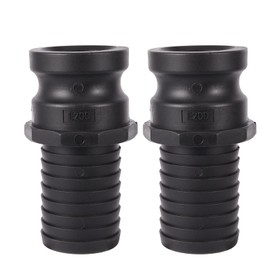 FOGWOWO Pack of 2 Polypropylene Camlock Fittings, Cam and Groove Hose Screw, Standard Type E Cam Lock Fittings, Male Adapter with 2 Inch Male