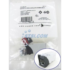 Siemon Z6-01 Z-Max Cat6 UTP Outlet/Jack, Black ~STSI